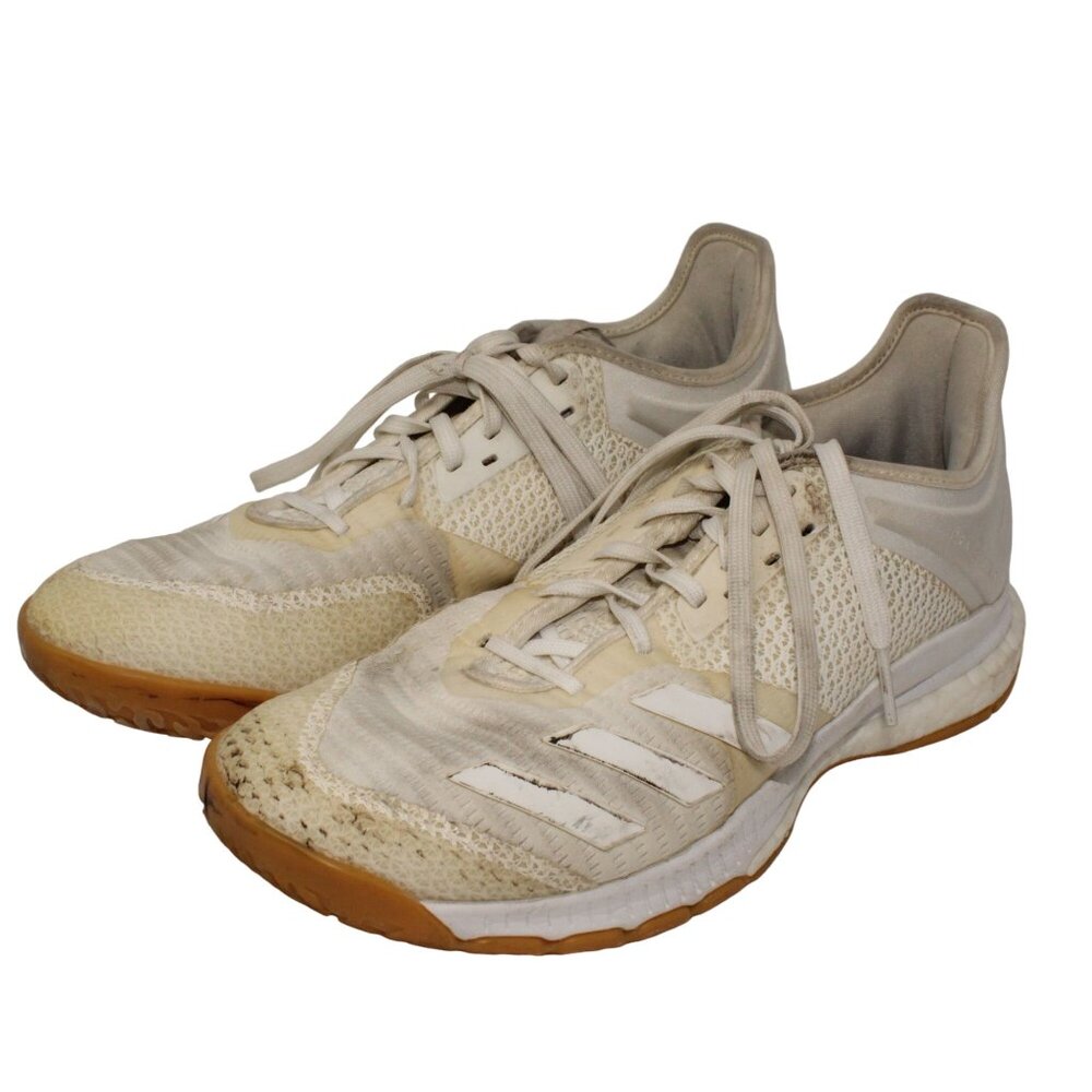 Adidas Womens Sz 7 Crazyflight X 3 D97831 White Gum Running Shoes Sneakers - Picture 4 of 12